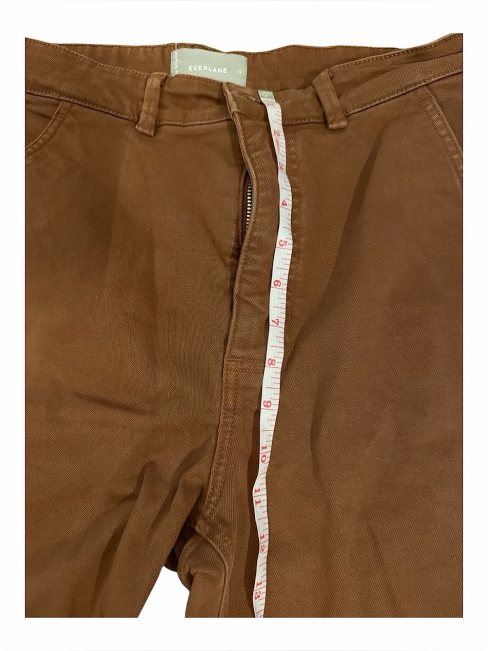 Everlane Women's Rust Brown Straight Leg Chinos - Picture 4 of 5